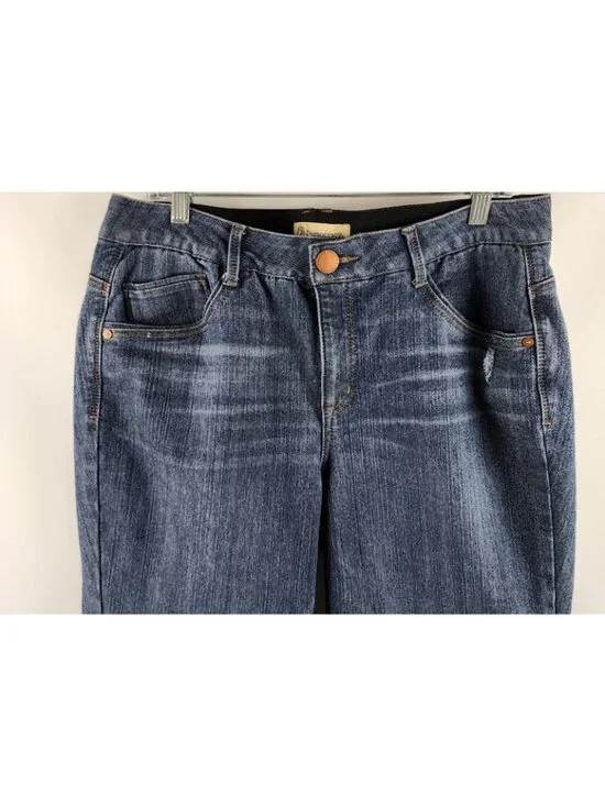 Democracy Jeans Women 16W Blue AB Technology Skyrise Frayed Hem Denim (33x25) - Picture 2 of 11